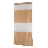 Max Sheer Curtains Rod Pocket Striped Sheer Curtain for Living Room  Dark coffee