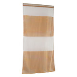 Max Sheer Curtains Rod Pocket Striped Sheer Curtain for Living Room  Dark coffee