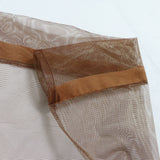 Max Sheer Curtains Rod Pocket Striped Sheer Curtain for Living Room  Dark coffee