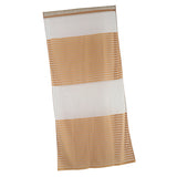 Max Sheer Curtains Rod Pocket Striped Sheer Curtain for Living Room  Dark coffee