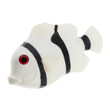 Maxbell Lifelike Artificial Clownfish Ornament for Aquarium Decortion White
