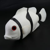 Maxbell Lifelike Artificial Clownfish Ornament for Aquarium Decortion White