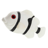 Maxbell Lifelike Artificial Clownfish Ornament for Aquarium Decortion White