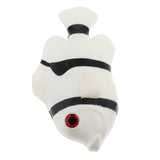 Maxbell Lifelike Artificial Clownfish Ornament for Aquarium Decortion White