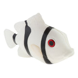 Maxbell Lifelike Artificial Clownfish Ornament for Aquarium Decortion White