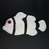 Maxbell Lifelike Artificial Clownfish Ornament for Aquarium Decortion White