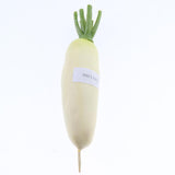 Artificial Lifelike Fake Food Vegetable White Radish
