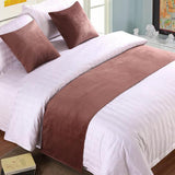 Maxbell All Kinds of Various Bed Scarf for Bedroom or Hotel 50x240cm Euphorbia Mili