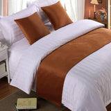 Maxbell All Kinds of Various Bed Scarf for Bedroom or Hotel 50x240cm Orange