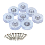 Max 8pcs Wood Furniture Feet Pads Table Chair Leg Riser Floor Protector 30mm Round Adhesive