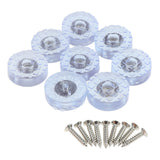 Max 8pcs Wood Furniture Feet Pads Table Chair Leg Riser Floor Protector 30mm Round Adhesive