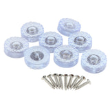 Max 8pcs Wood Furniture Feet Pads Table Chair Leg Riser Floor Protector 30mm Round Adhesive