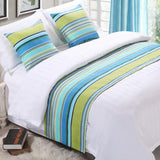Max Various Floral Pattern Bedding Runner Suit for1.8meters Bed Green