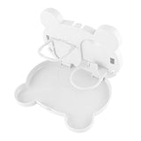 Max Car Folding Cup Food Meal Drink Bottle Holder Foldable Backseat Tray White