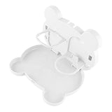 Max Car Folding Cup Food Meal Drink Bottle Holder Foldable Backseat Tray White