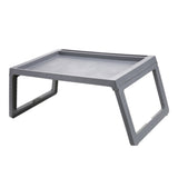 Max Foldable multi-purpose student desk bed lazy computer desk white Grey