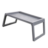 Max Foldable multi-purpose student desk bed lazy computer desk white Grey