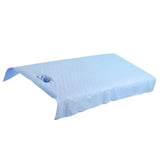 Maxbell Pure Cotton Universal SPA Massage Bed Sheet Cover  Bule_2 100x200cm Hole