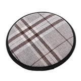 Linen Cotton Office Home Chair Cushion Dining Chair Pads Round 28cm