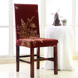 Living Dining Room Chair Covers Pleated Banquet Chair Seat Slipcover Style_2