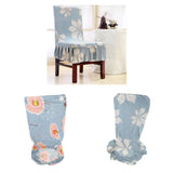 Max Soft Short Dining Room Chair Covers with Printed Pattern Spandex Fit Phalaenopsis