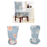 Max Soft Short Dining Room Chair Covers with Printed Pattern Spandex Fit Phalaenopsis