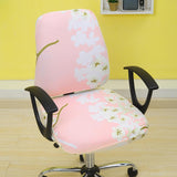 Max Stretch Spandex Slipcover Office Computer Chair Cover Pink-Peach Blossom