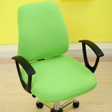 Solid Stretch Spandex Slipcover Office Computer Chair Cover Apple Green