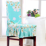 Maxbell Dining Room Chair Cover Pleated Banquet Chair Seat Slipcover  Style_2
