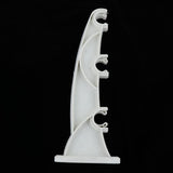 Maxbell Multicolored Curtain Pole Bracket Rod Holder Thicken Curtain Hooks White