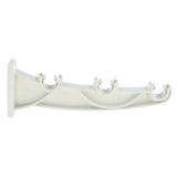 Maxbell Multicolored Curtain Pole Bracket Rod Holder Thicken Curtain Hooks White