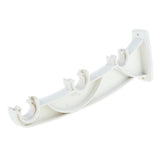 Maxbell Multicolored Curtain Pole Bracket Rod Holder Thicken Curtain Hooks White