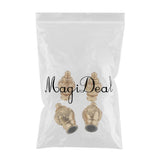 Maxbell 4 Pack Curtain Pole Ends Decorative Curtain Rod Ends Golden