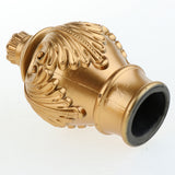 Maxbell 4 Pack Curtain Pole Ends Decorative Curtain Rod Ends Golden