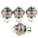 Maxbell Curtain Drape Rod Pole Decorative Caps 28mm Inner Dia. Rose Gold