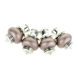 Maxbell Curtain Drape Rod Pole Decorative Caps 28mm Inner Dia. Rose Gold