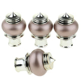 Maxbell Curtain Drape Rod Pole Decorative Caps 28mm Inner Dia. Rose Gold