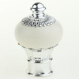 Maxbell Curtain Drape Rod Pole Decorative Caps 28mm Inner Dia. Milk White