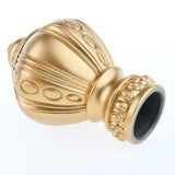 Maxbell 4Pcs Decorative Window Curtain Pole Rod End Cap Final Head 28mm Golden