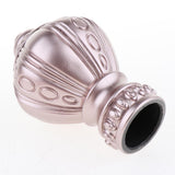 Maxbell 4Pcs Decorative Window Curtain Pole Rod End Cap Final Head 28mm Rose Gold