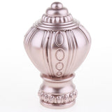Maxbell 4Pcs Decorative Window Curtain Pole Rod End Cap Final Head 28mm Rose Gold