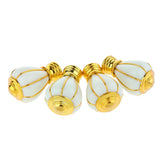 Max 4 Pieces PVC Decorative Curtain Pole/ Rod  Ends Finals 28mm White