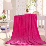 Maxbell 1 Pc Flannel Blanket Rose Red Blanket Suede Coral Velvet Bed Sheet Large