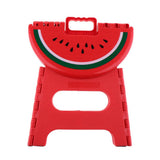 Maxbell Portable Folding Step Stool Foldable Foostool for Kids Red-L(Watermelon)