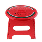 Maxbell Portable Folding Step Stool Foldable Foostool for Kids Red-L(Watermelon)