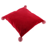 Max Solid Pure Color Pillowcases Home Decor Pillow Case 18x18 Inch Red