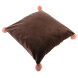 Max Solid Pure Color Pillowcases Home Decor Pillow Case 18x18 Inch Deep Brown