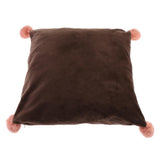 Max Solid Pure Color Pillowcases Home Decor Pillow Case 18x18 Inch Deep Brown