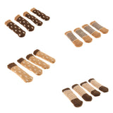 Max Furniture and Hardwood Floor Protector for 4 Four-Leg Chair Brown