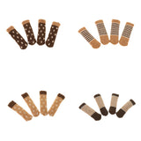 Max Furniture and Hardwood Floor Protector for 4 Four-Leg Chair Brown